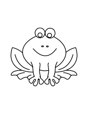 Frog Coloring Page 07
