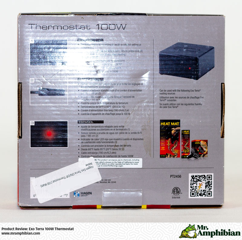 Exo Terra 100w Thermostat Box (Back)