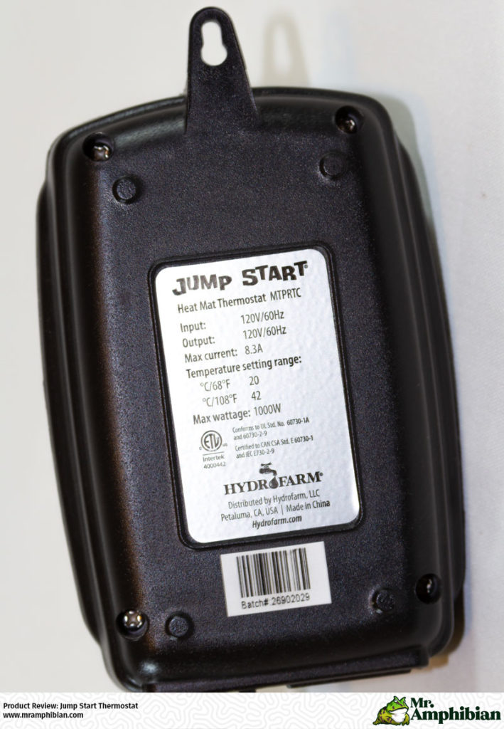 Jump Start Thermostat InDepth Review Mr. Amphibian