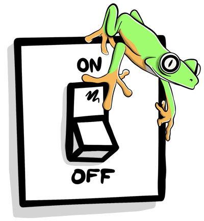 ON/OFF Switch with a Frog