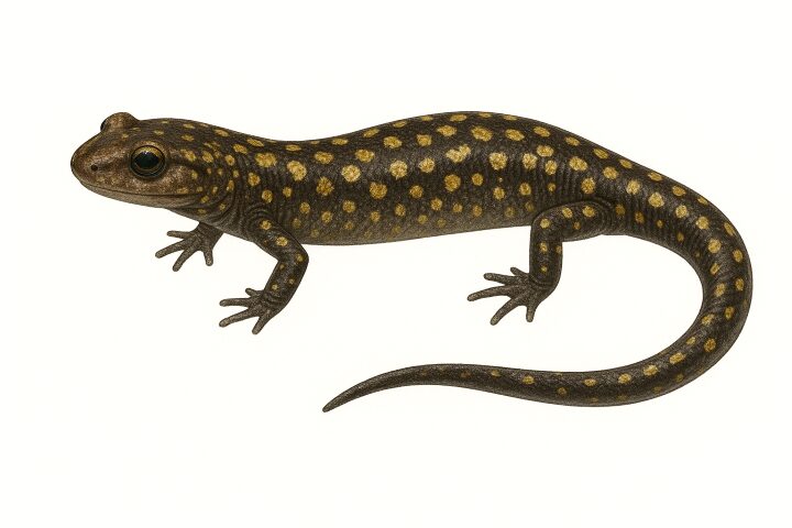 Weller's Salamander (Plethodon welleri) Illustration