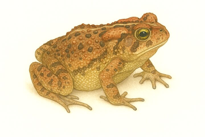 Southern Toad (Anaxyrus terrestris) Illustration